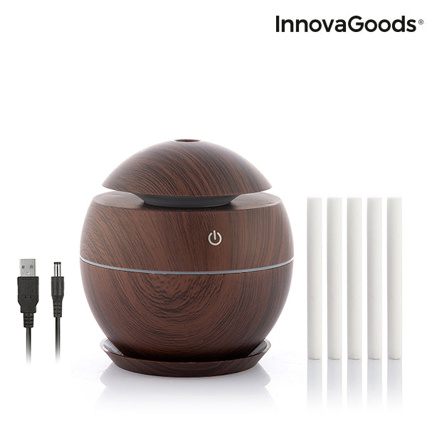 Houtlook Mini Luchtbevochtiger & Aromadiffuser – InnovaGoods