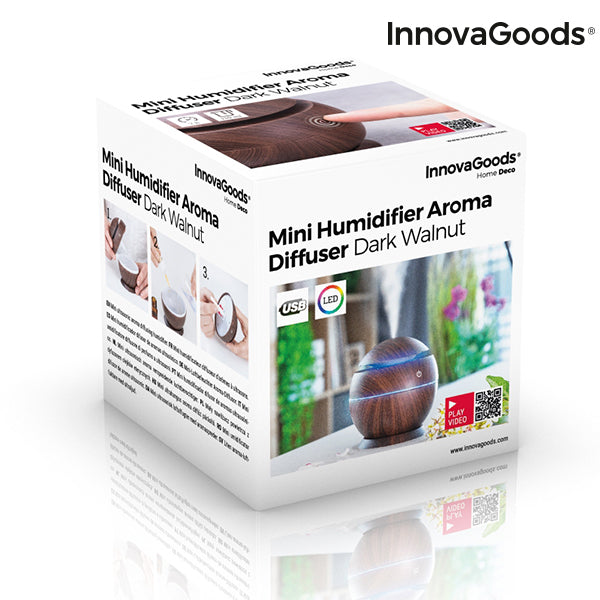 Houtlook Mini Luchtbevochtiger & Aromadiffuser – InnovaGoods
