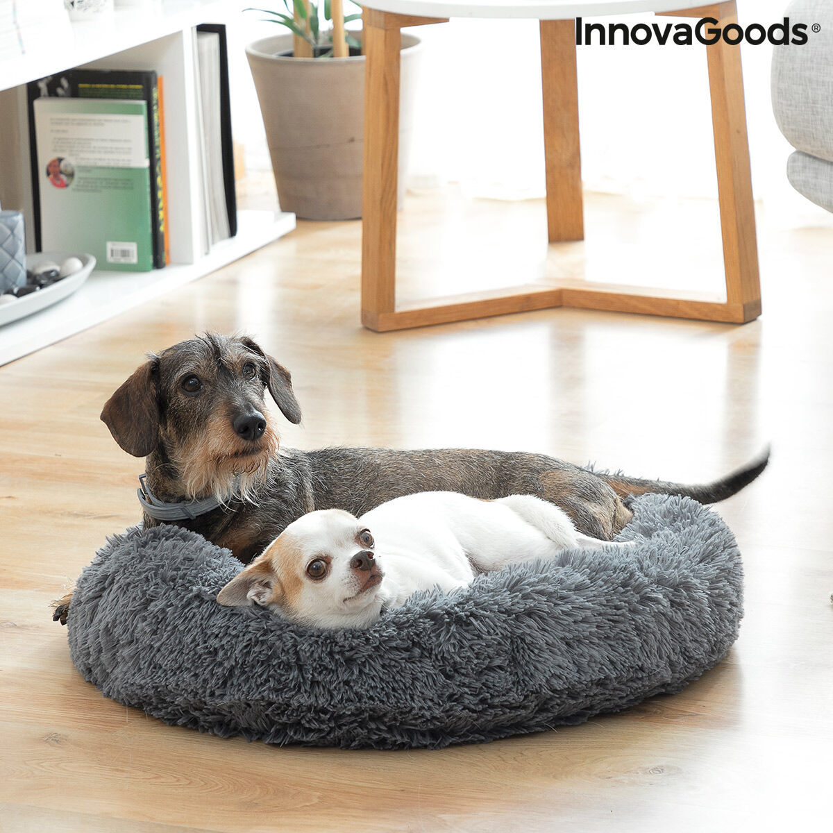 ''Heerlijk onstpannen knuffelbed voor uw hond of kat van InnovaGoods'' Ø 60 cm