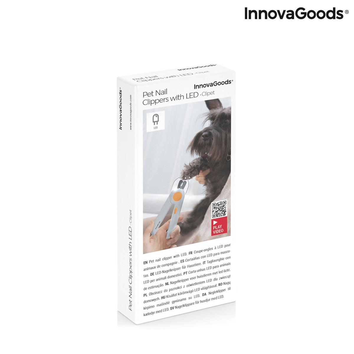 Veilige LED Nagelknipper voor Hond & Kat – Clipet InnovaGoods