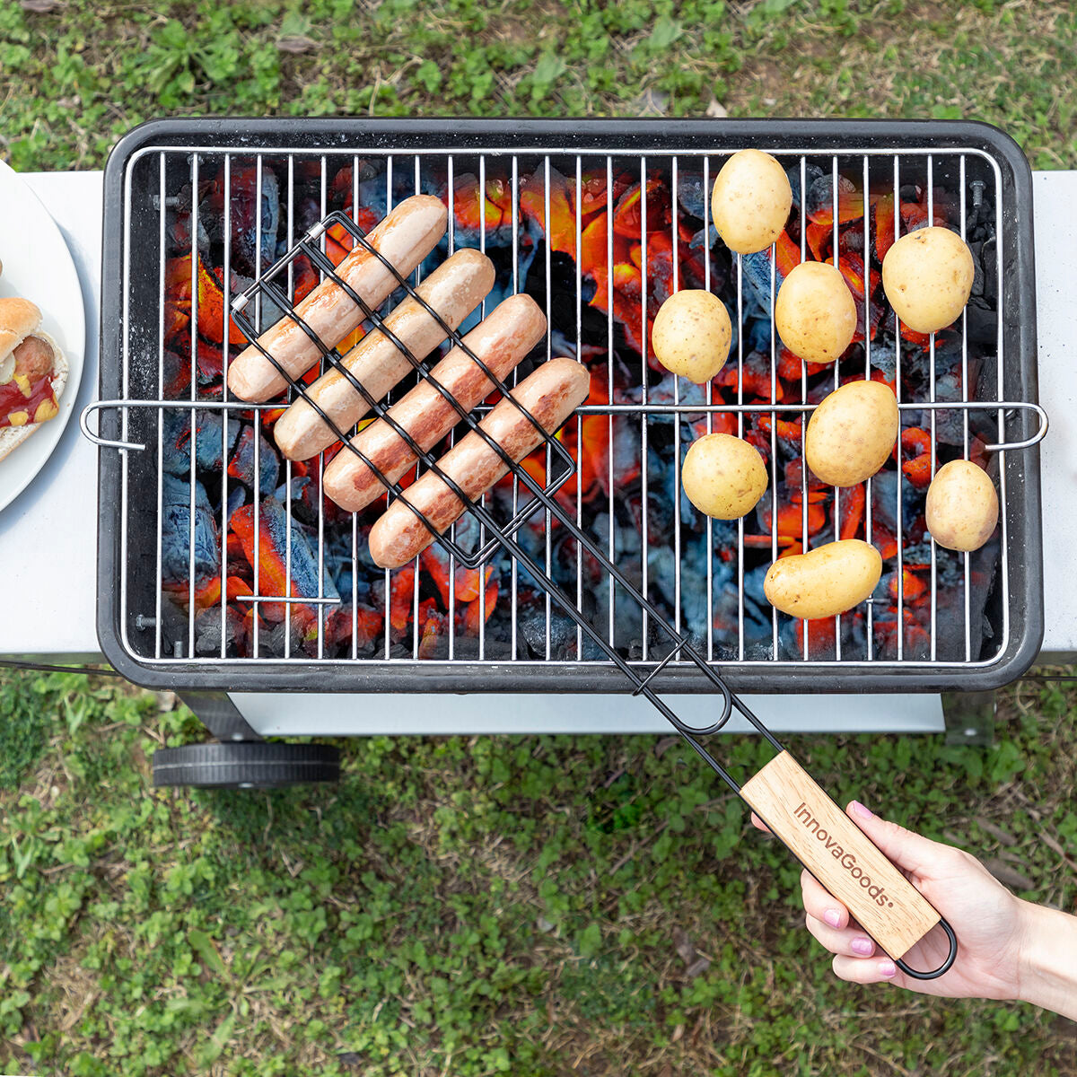 "4 Worstjes Tegelijk Grillen β Sosket InnovaGoods"