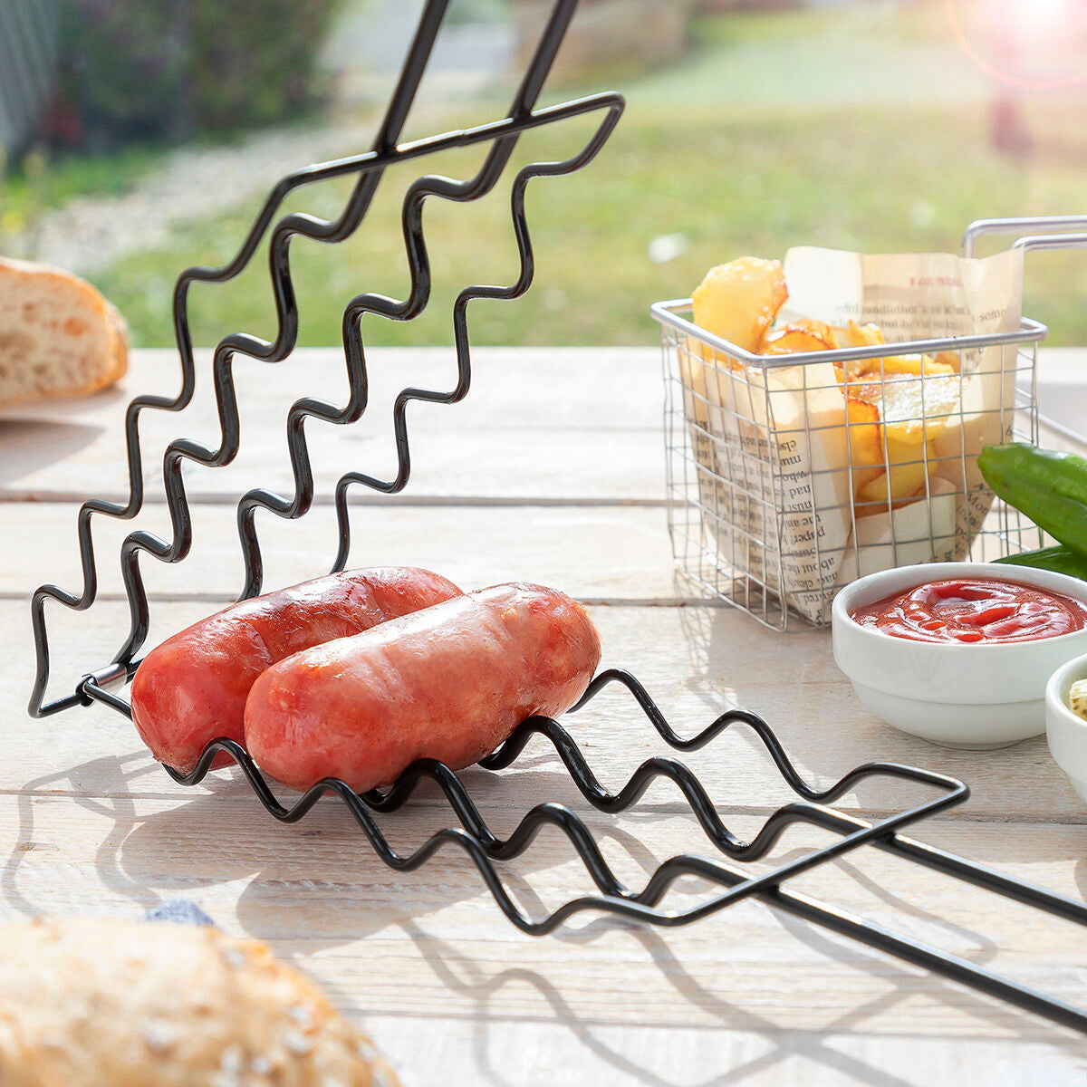 "4 Worstjes Tegelijk Grillen β Sosket InnovaGoods"