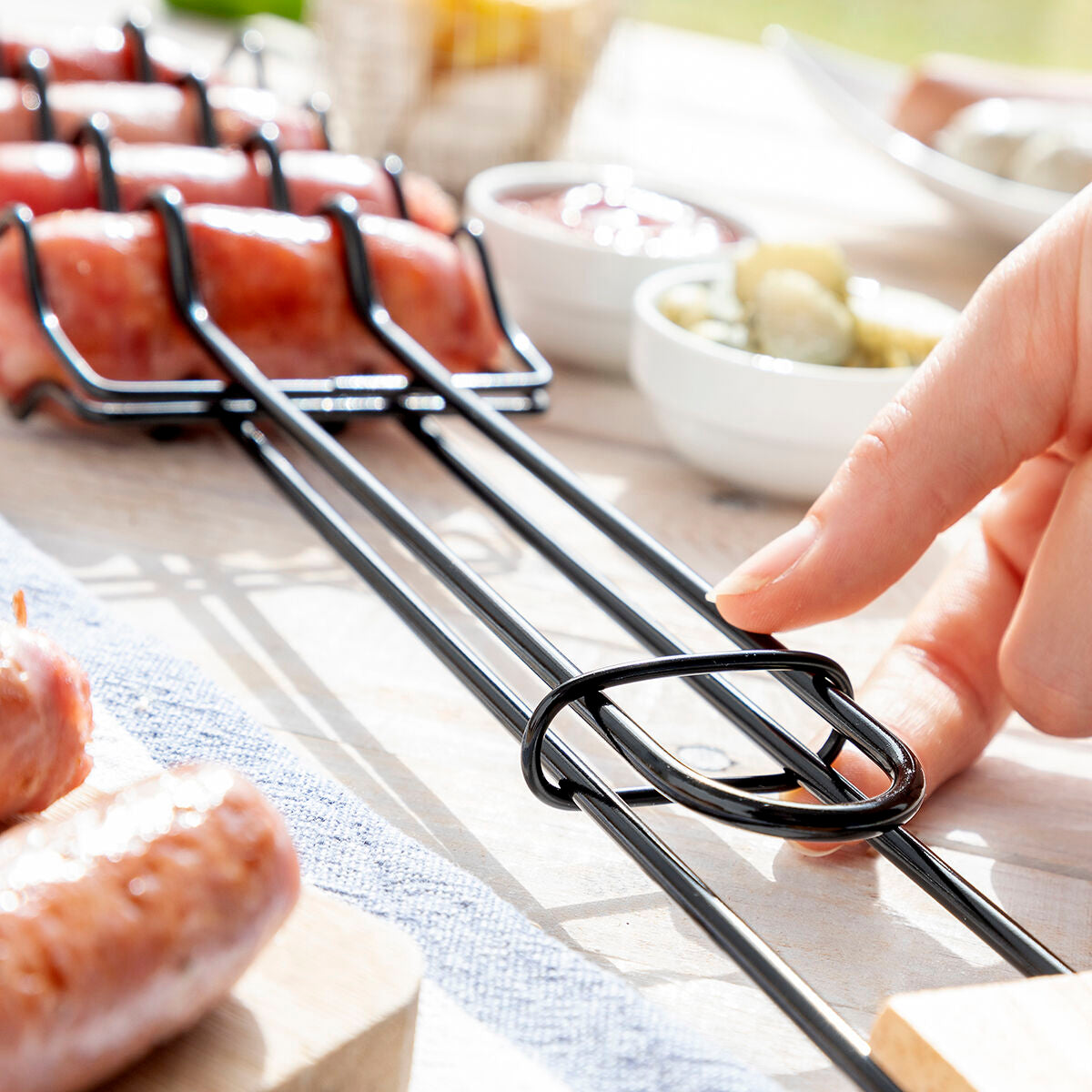 "4 Worstjes Tegelijk Grillen β Sosket InnovaGoods"