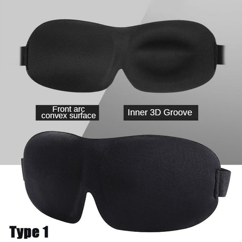 “3D Slaapmasker – Blokkeert Licht | Zacht Gevoerd & Comfortabel”