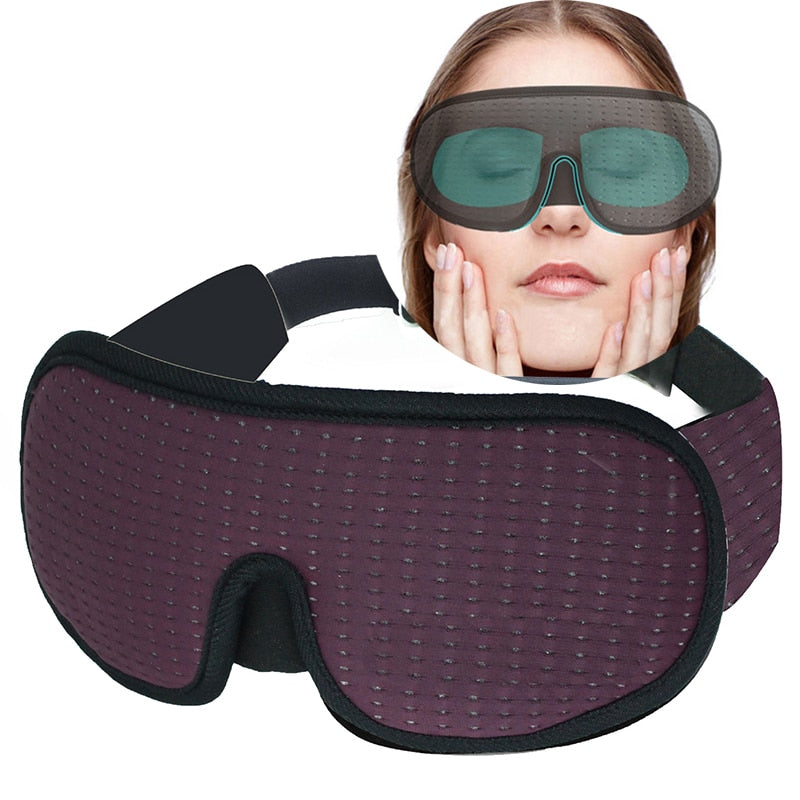 “3D Slaapmasker – Blokkeert Licht | Zacht Gevoerd & Comfortabel”