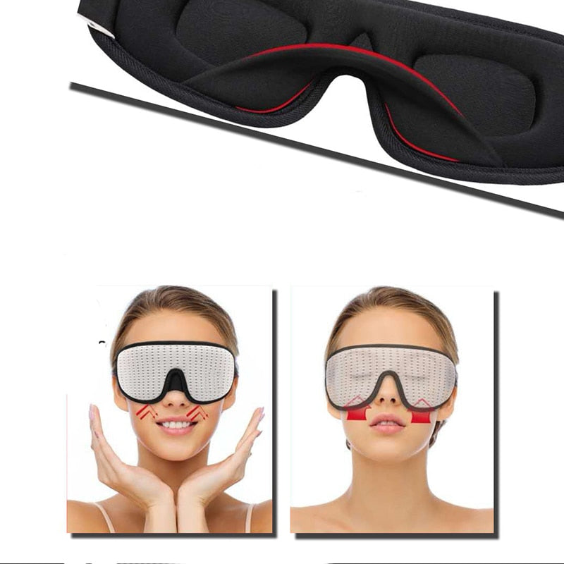 “3D Slaapmasker – Blokkeert Licht | Zacht Gevoerd & Comfortabel”