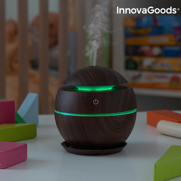Houtlook Mini Luchtbevochtiger & Aromadiffuser – InnovaGoods
