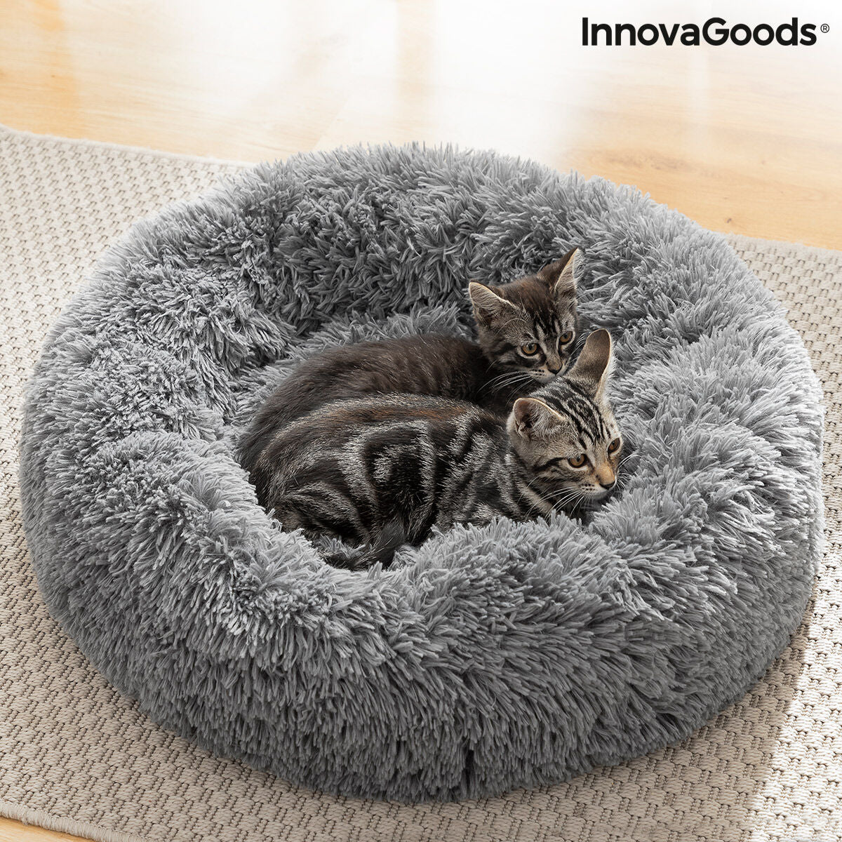 ''Heerlijk onstpannen knuffelbed voor uw hond of kat van InnovaGoods'' Ø 60 cm