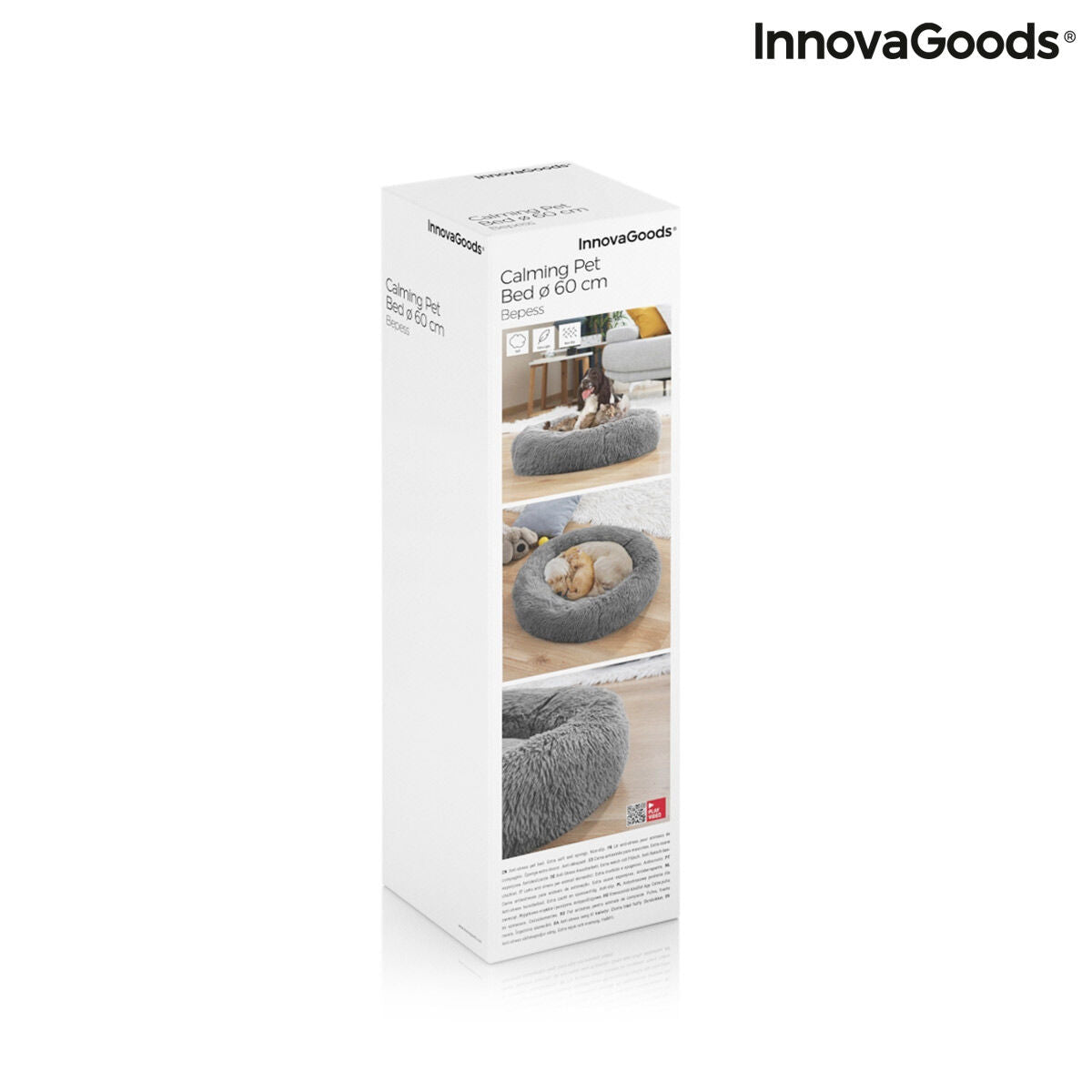 ''Heerlijk onstpannen knuffelbed voor uw hond of kat van InnovaGoods'' Ø 60 cm