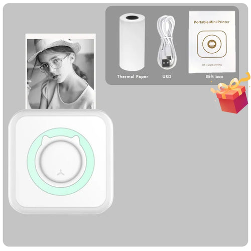✨ Print overal & altijd! 🖨️ Mini Bluetooth Thermische Printer 203 dpi – Perfect voor foto’s, labels & notities!