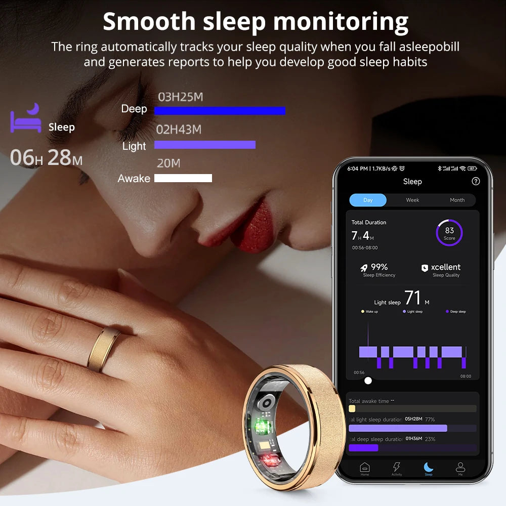 COLMI R10 Smart Ring met Oplaadcase – Stijlvolle Slimme Ring voor Gezondheid, Slaap & Fitness
