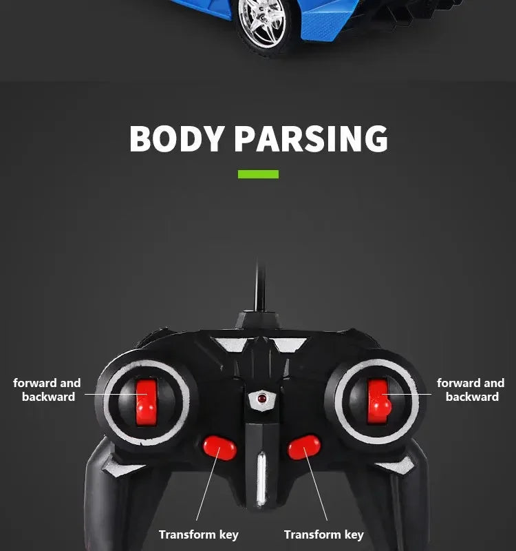 🚗✨ One-Touch Transformer Auto – Van Sportwagen naar Robot in 1 Klik