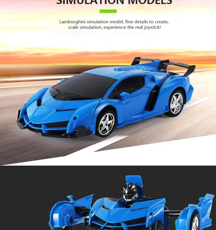 🚗✨ One-Touch Transformer Auto – Van Sportwagen naar Robot in 1 Klik