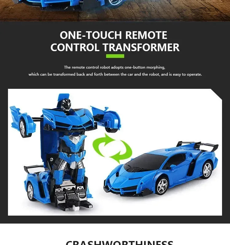 🚗✨ One-Touch Transformer Auto – Van Sportwagen naar Robot in 1 Klik