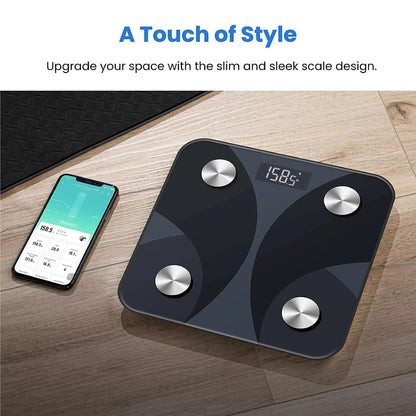 Digitale smart body weegschaal met app en lichaamsanalyse