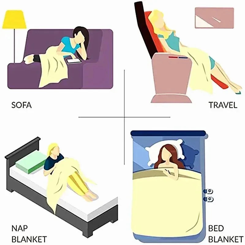 ✨🦕 Soft Flannel Deken – Happy Dino Design