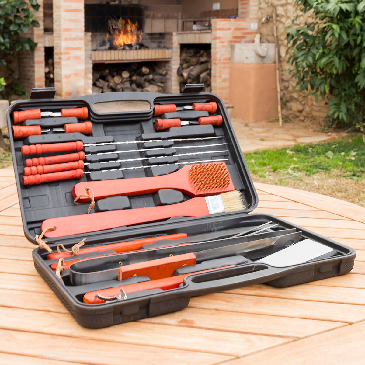 Barbecue Gereedschapskoffer – 18-delig, InnovaGoods Barbecase