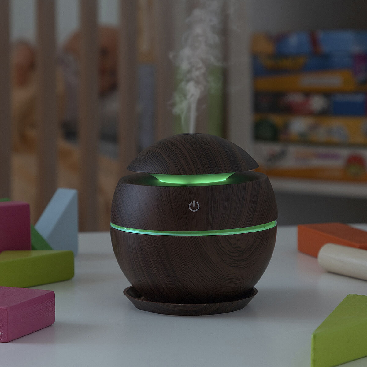 Houtlook Mini Luchtbevochtiger & Aromadiffuser – InnovaGoods