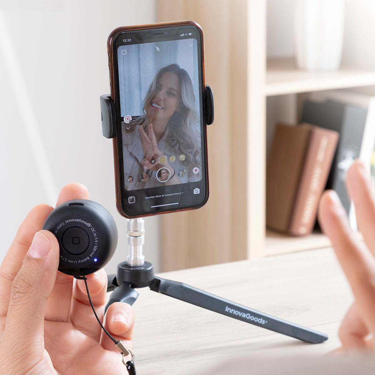 "Overal Muziek & Selfies – Draagbare Mini Speaker Miund InnovaGoods"