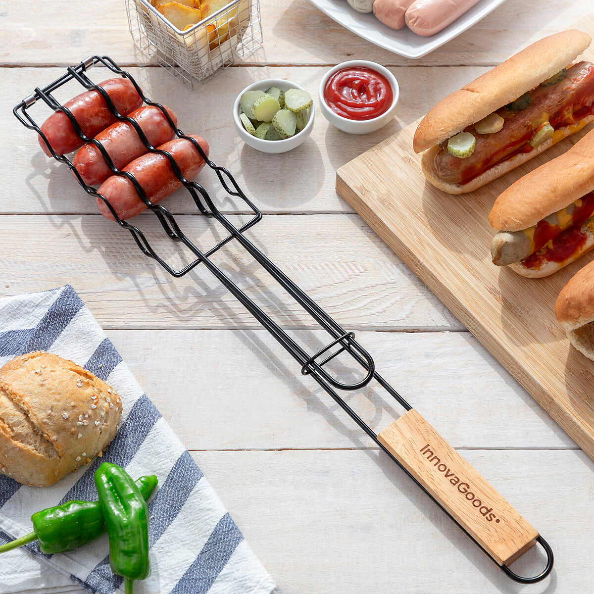 "4 Worstjes Tegelijk Grillen – Sosket InnovaGoods"