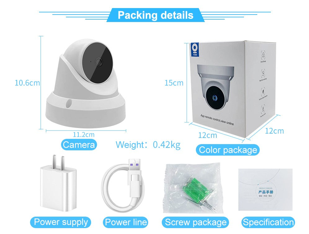 Slimme WiFi Camera - Beveiliging en Babyfoon in één''
